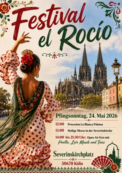 Title image for an event called '$Festival "El Rocío" 2026'
