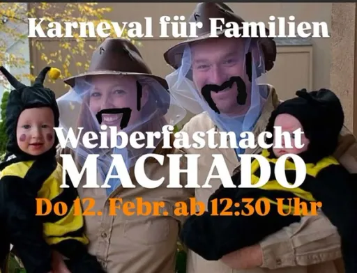 Title image for an event called '$Karneval für Familien: Eltern-Kinder-Karnevalsparty an Weiberfastnacht '