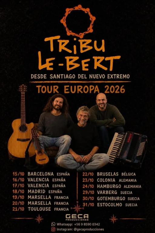 Title image for an event called '$🎶 La Tribu Le-Bert live im MACHADO Köln 🎶'