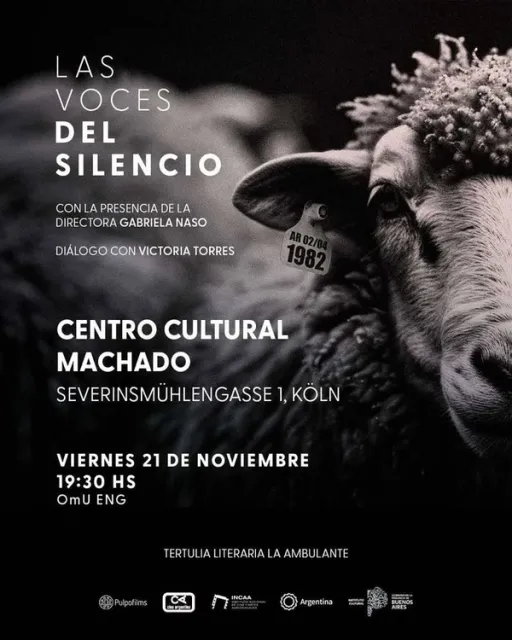 Title image for an event called '$*„Las voces del silencio” kommt nach Köln* Die Regisseurin Gabriela Naso wird anwesend sein '