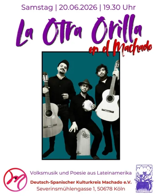 Title image for an event called '$La Otra Orilla - Volksmusik aus Lateinamerika'