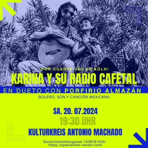 Title image for an event called '$Karina y su Radio Cafetal aus dem Mexiko der 30er und 40er Jahre'