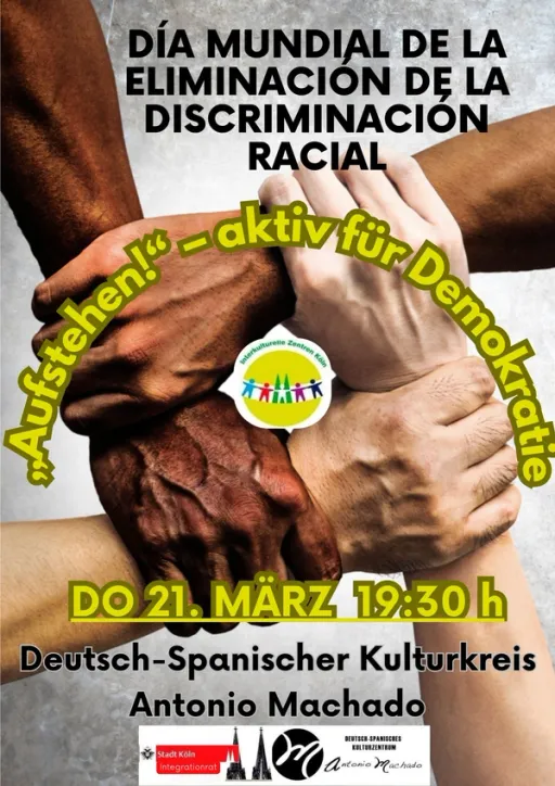 Title image for an event called '$Aktionstag gegen Rassismus und für Demokratie'
