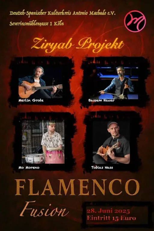 Title image for an event called '$Flamenco Fusion - Ziryab Projekt'