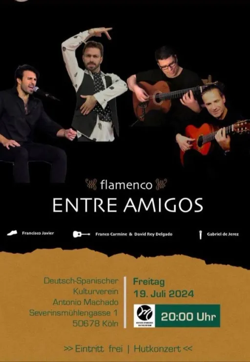 Title image for an event called '$Encuentro Flamenco mit Gesang, Gitarre und Tanz'