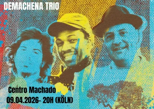 Title image for an event called '$DEMACHENA Trio - Live-Konzert am Samstag, 9. Mai 2026'