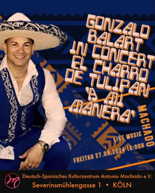 Title image for an event called '$Gonzalo Balart in Concert "A mi manera" in Concert'