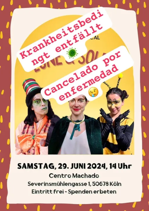 Title image for an event called '$Lune & Soleil Kindertheater entällt'