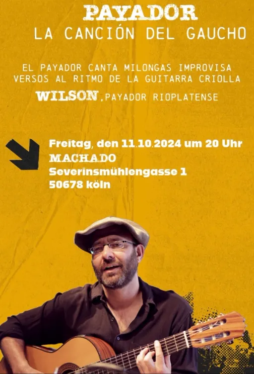 Title image for an event called '$Wilson. Payador Rioplatense - Konzert'