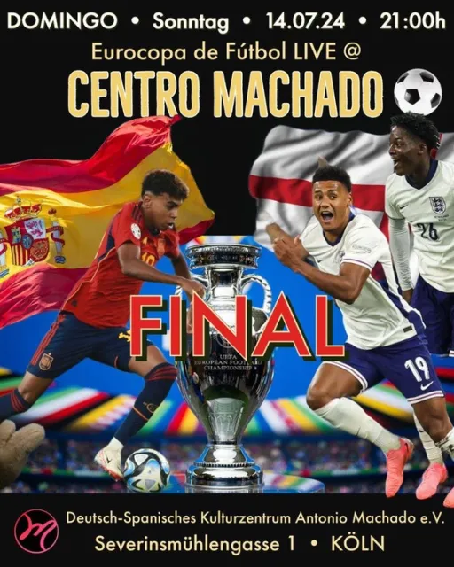 Title image for an event called '$EM Finale  Eurocopa Spanien vs England'