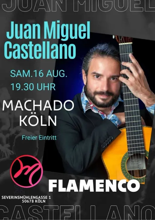 Title image for an event called '$Flamenco mit Juan Miguel Castellano'