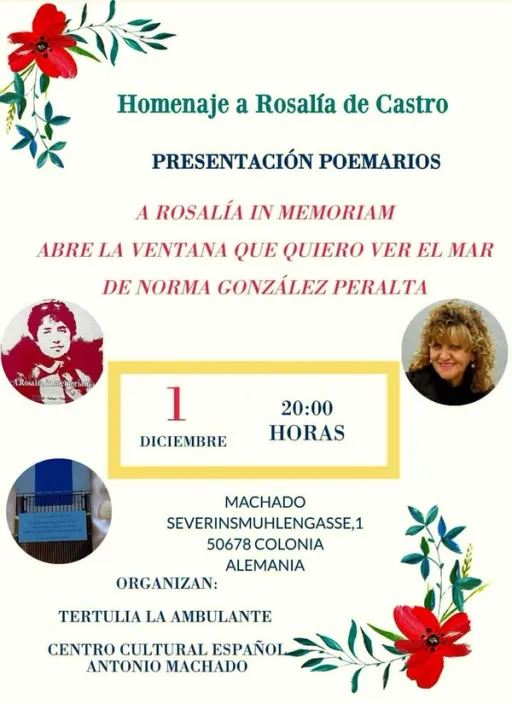 Title image for an event called '$Homenaje a Rosalía'