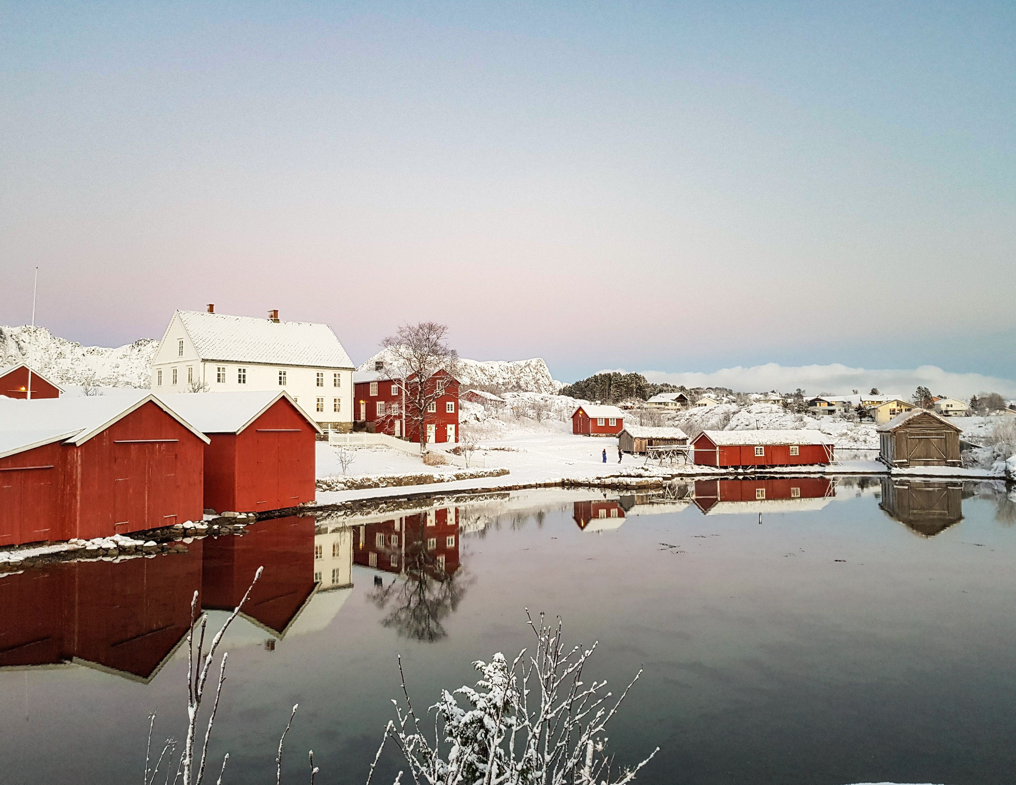 Geschichtstour in Storvågan, Lofoten, Norwegen