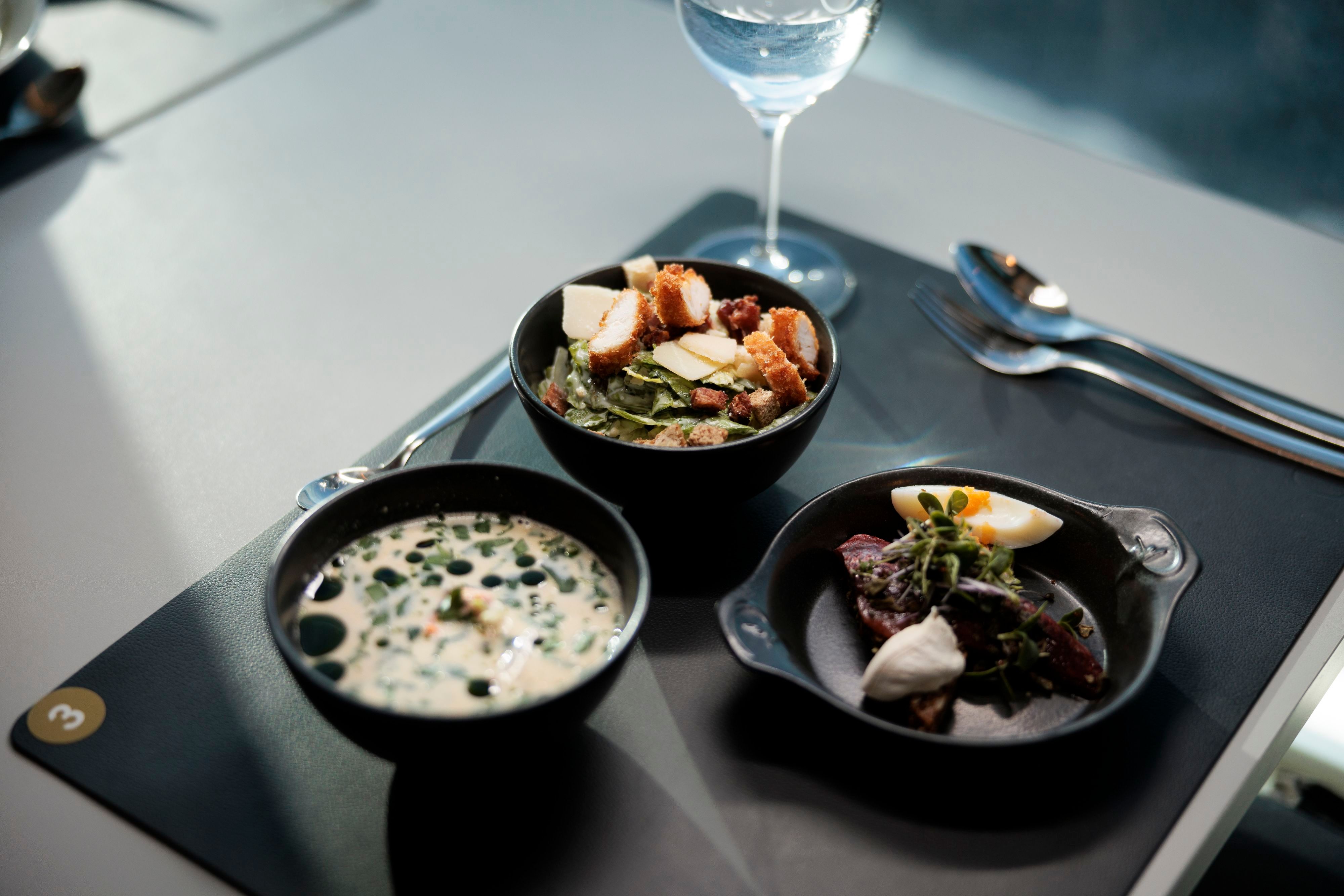 Three-course à la carte meal made with locally sourced Norwegian ingredients served onboard Havila Voyages.