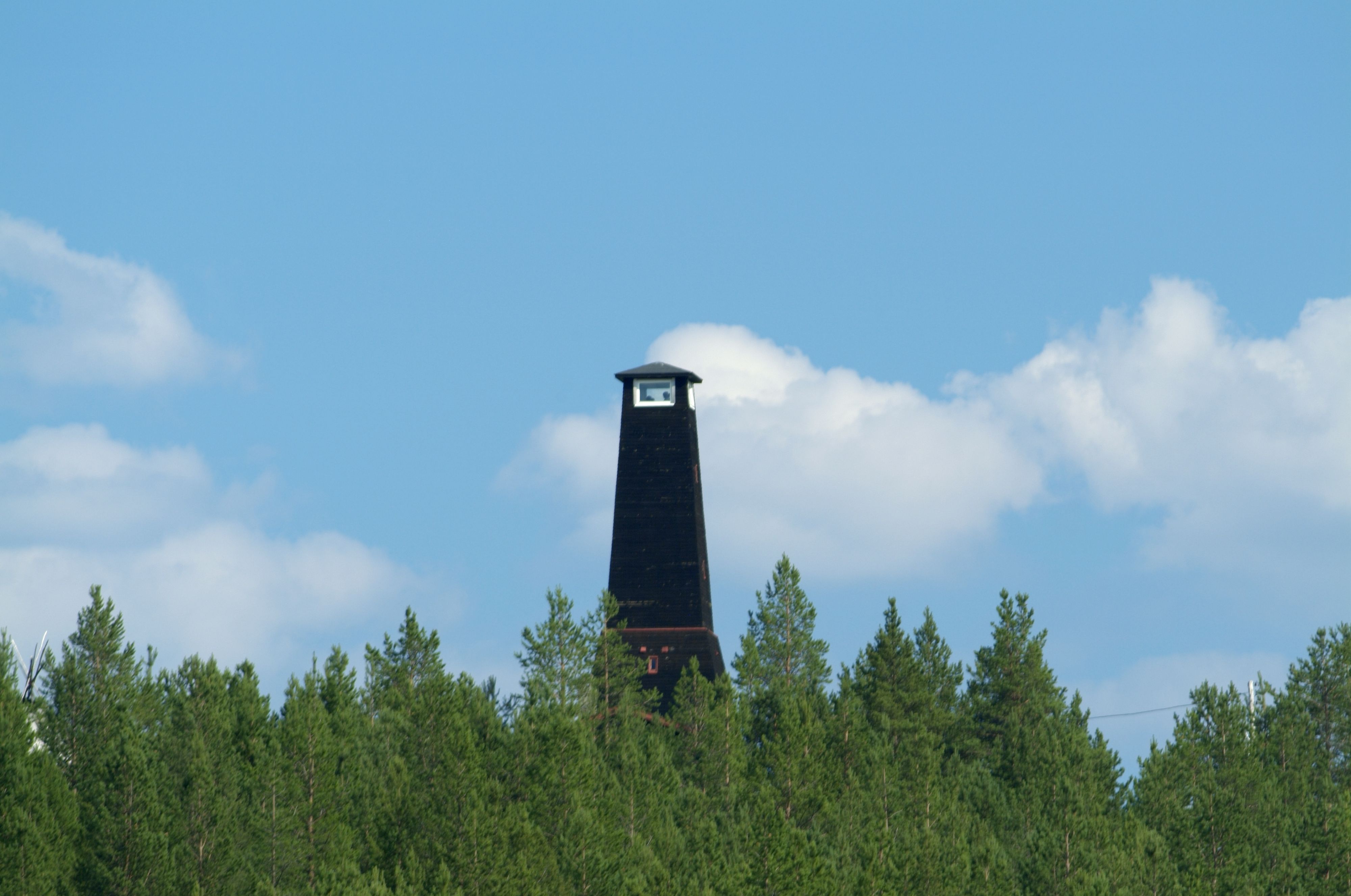 Historic watchtower overlooking the Pasvik Valley near Kirkenes, Northern Norway