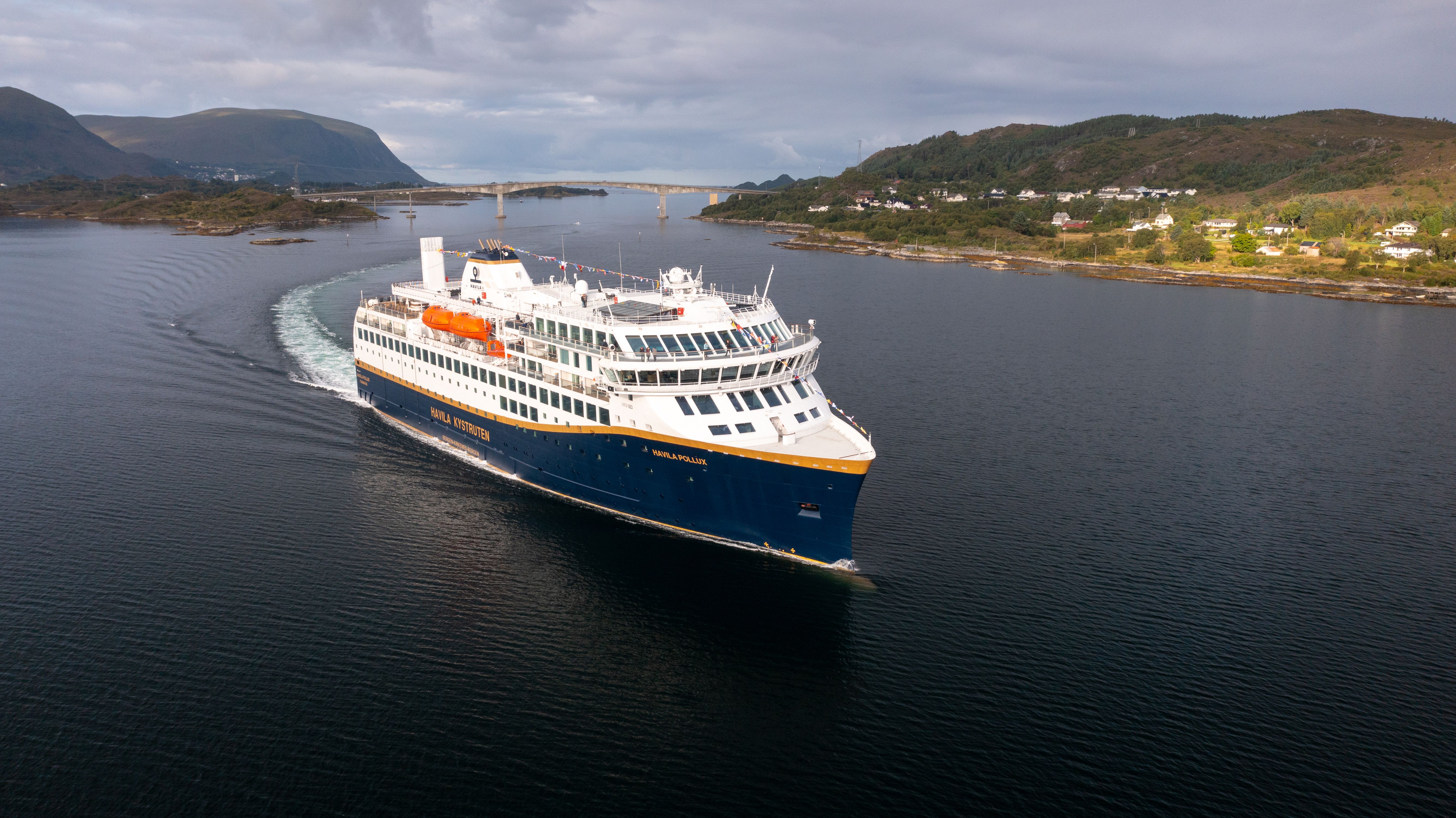 Havila ship at sea