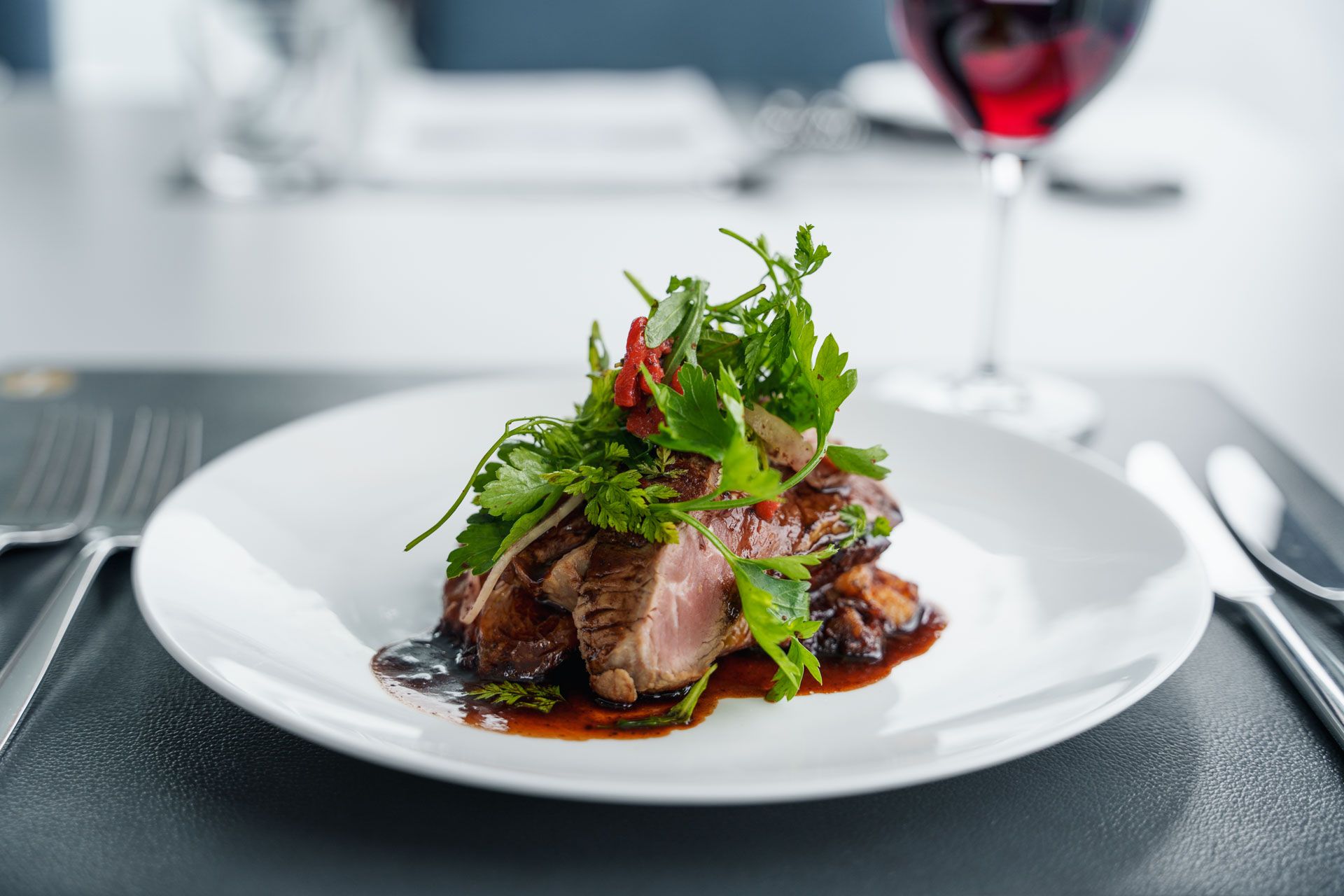 Lammgericht im Restaurant Havrand