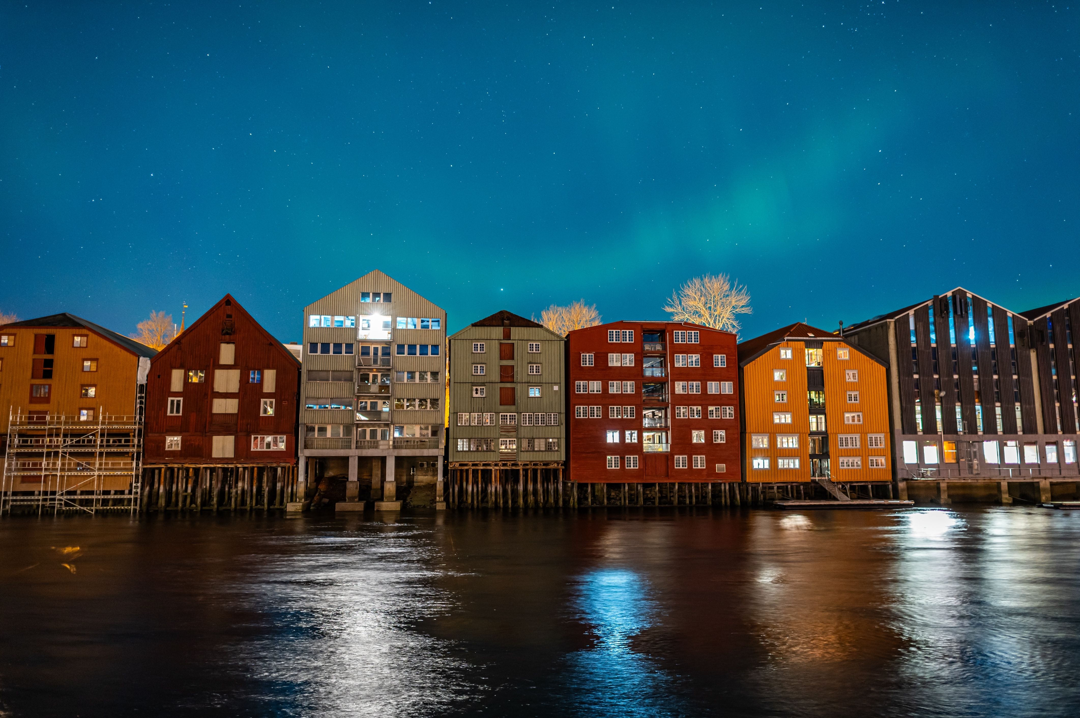 norrsken i Trondheim, Norge