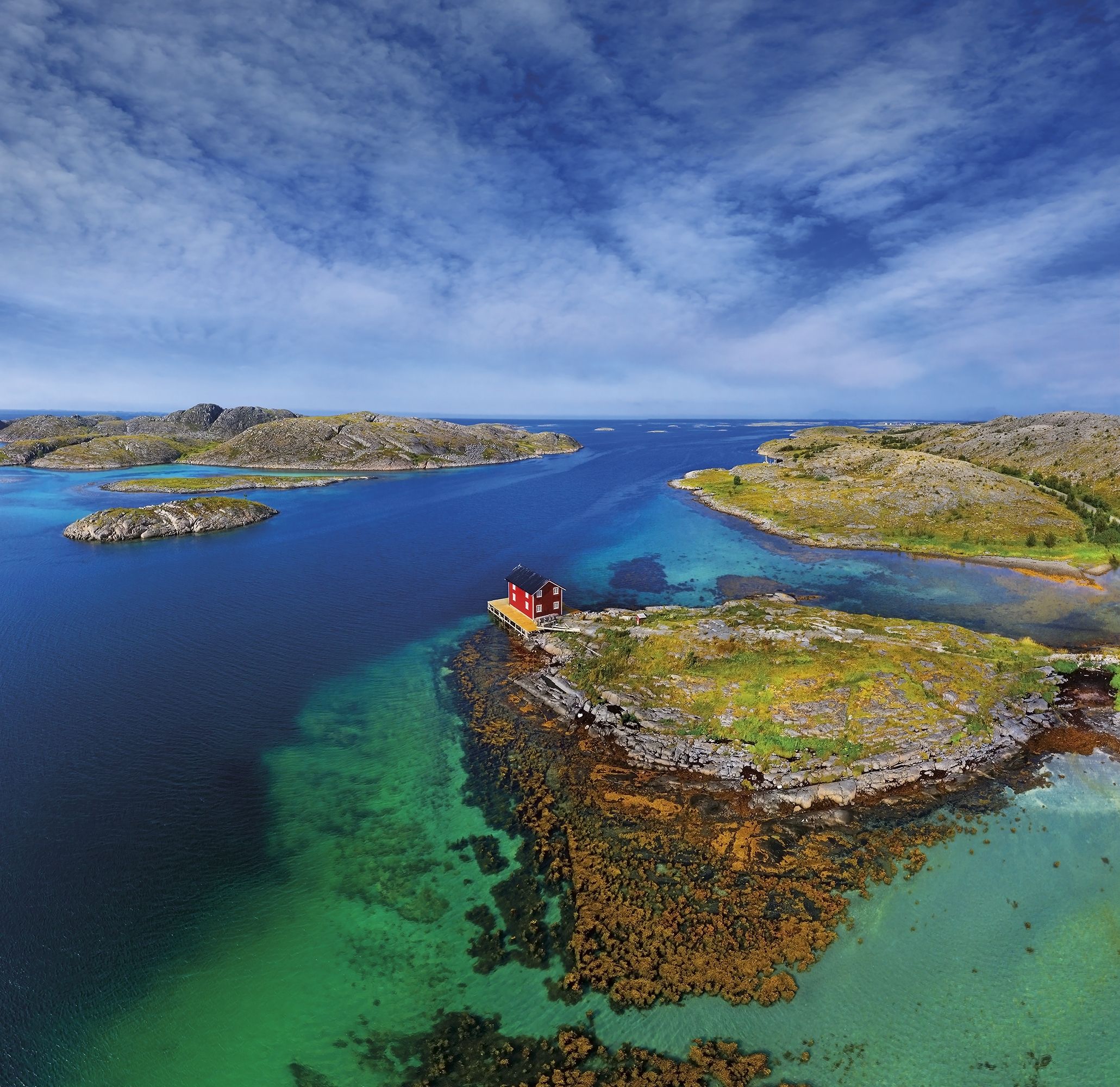 Landschaft im Vega-Archipel in Norwegen, UNESCO-Welterbestätte