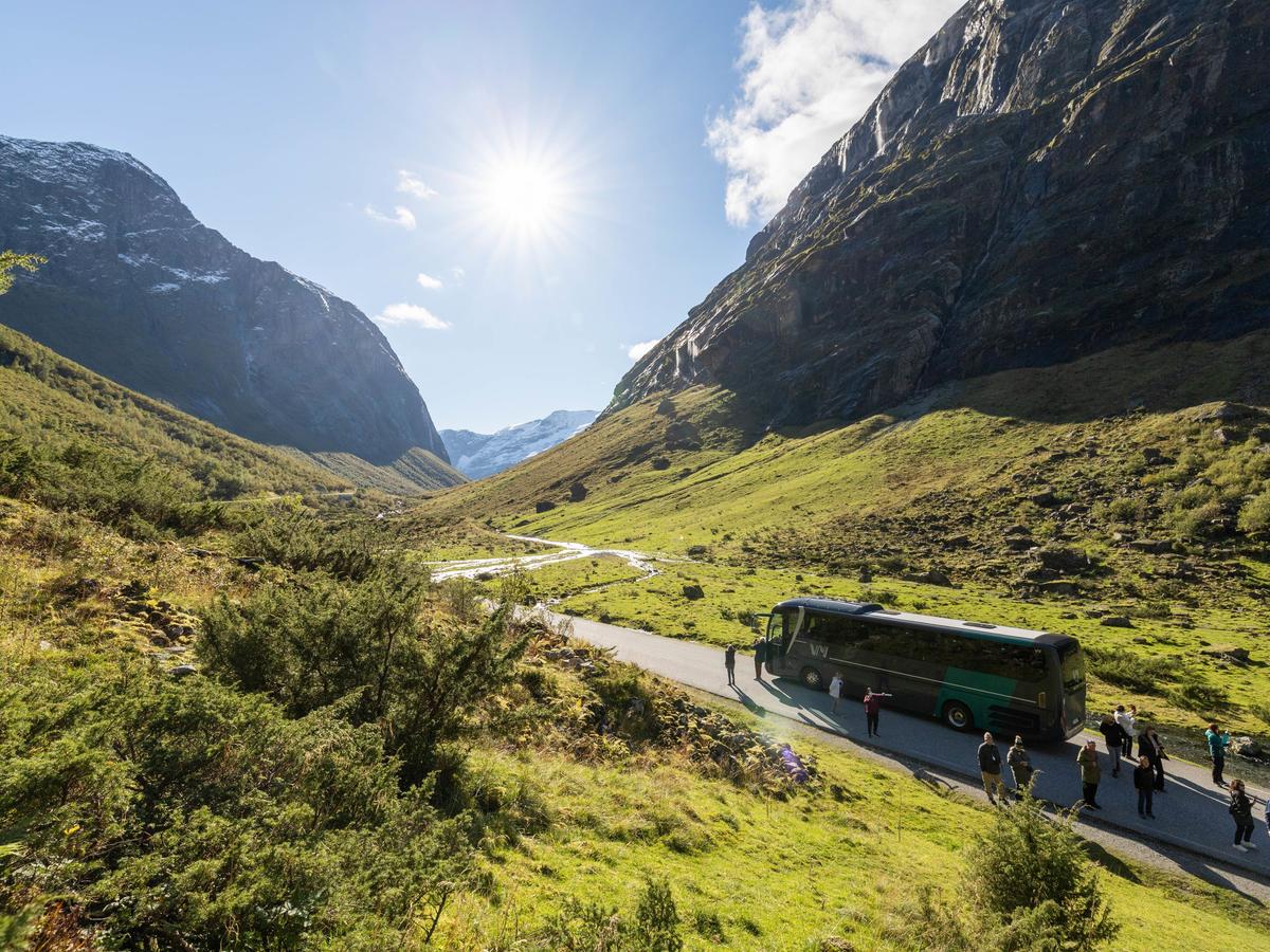 Bus in Urke, Norwegen