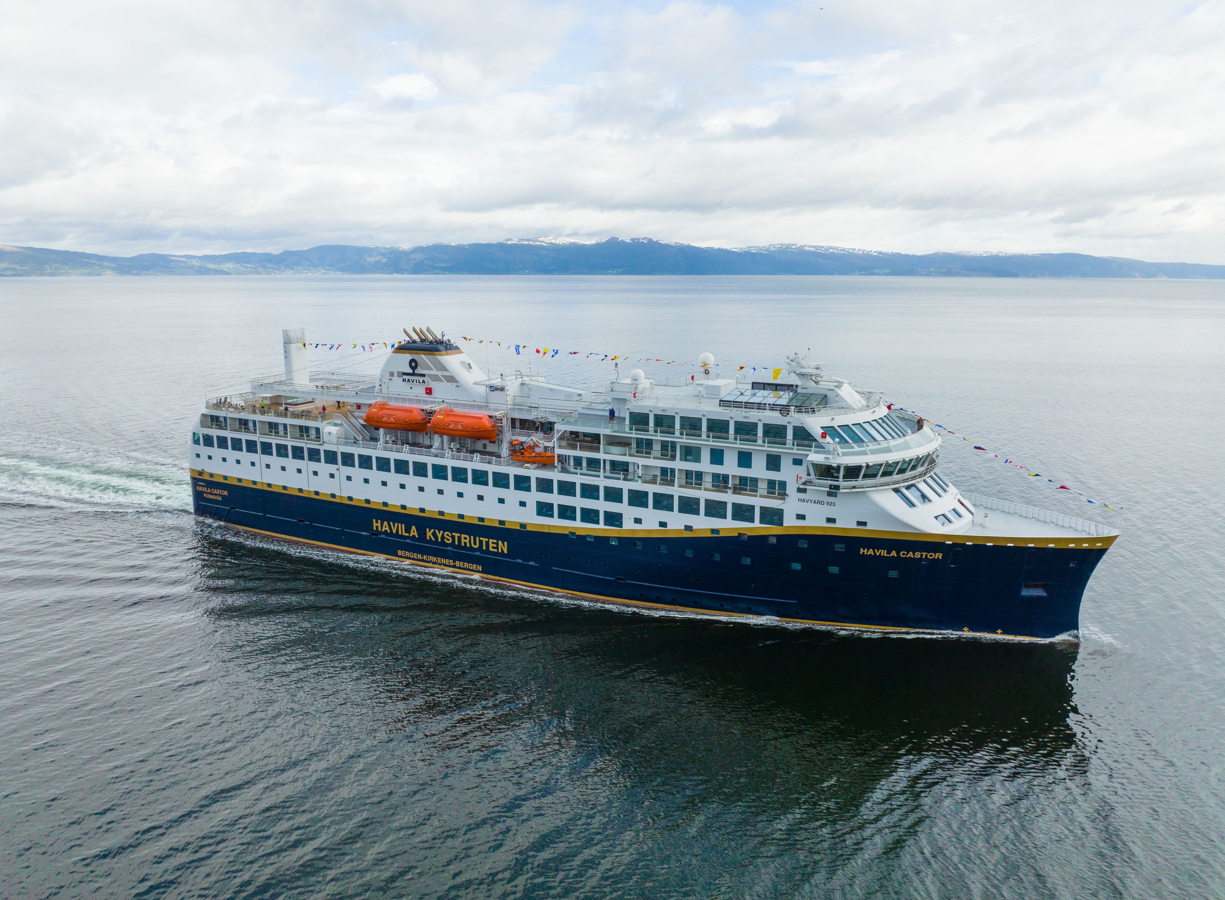 Havila ship at sea
