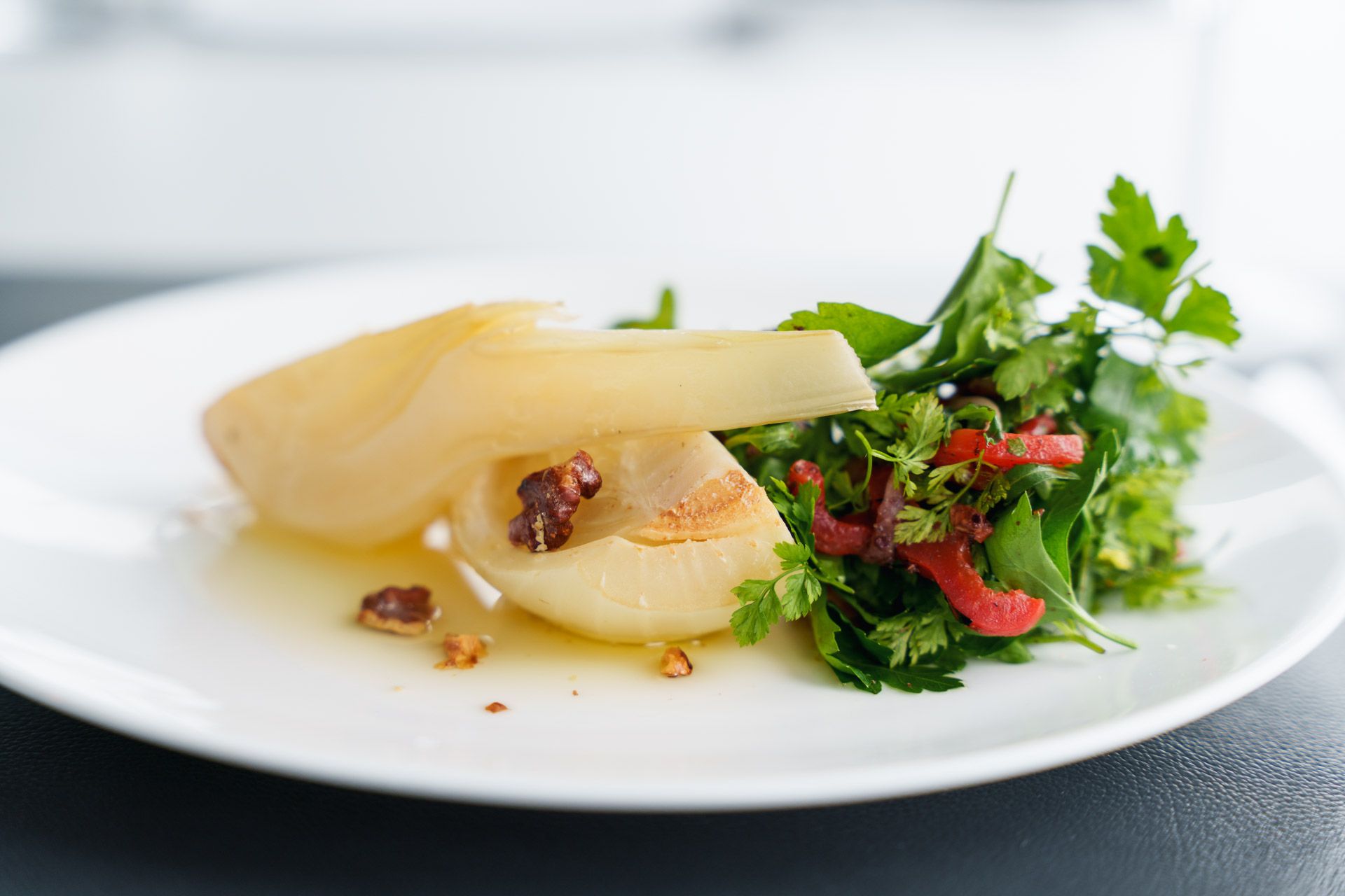 Gerösteter Fenchel im Restaurant Havrand
