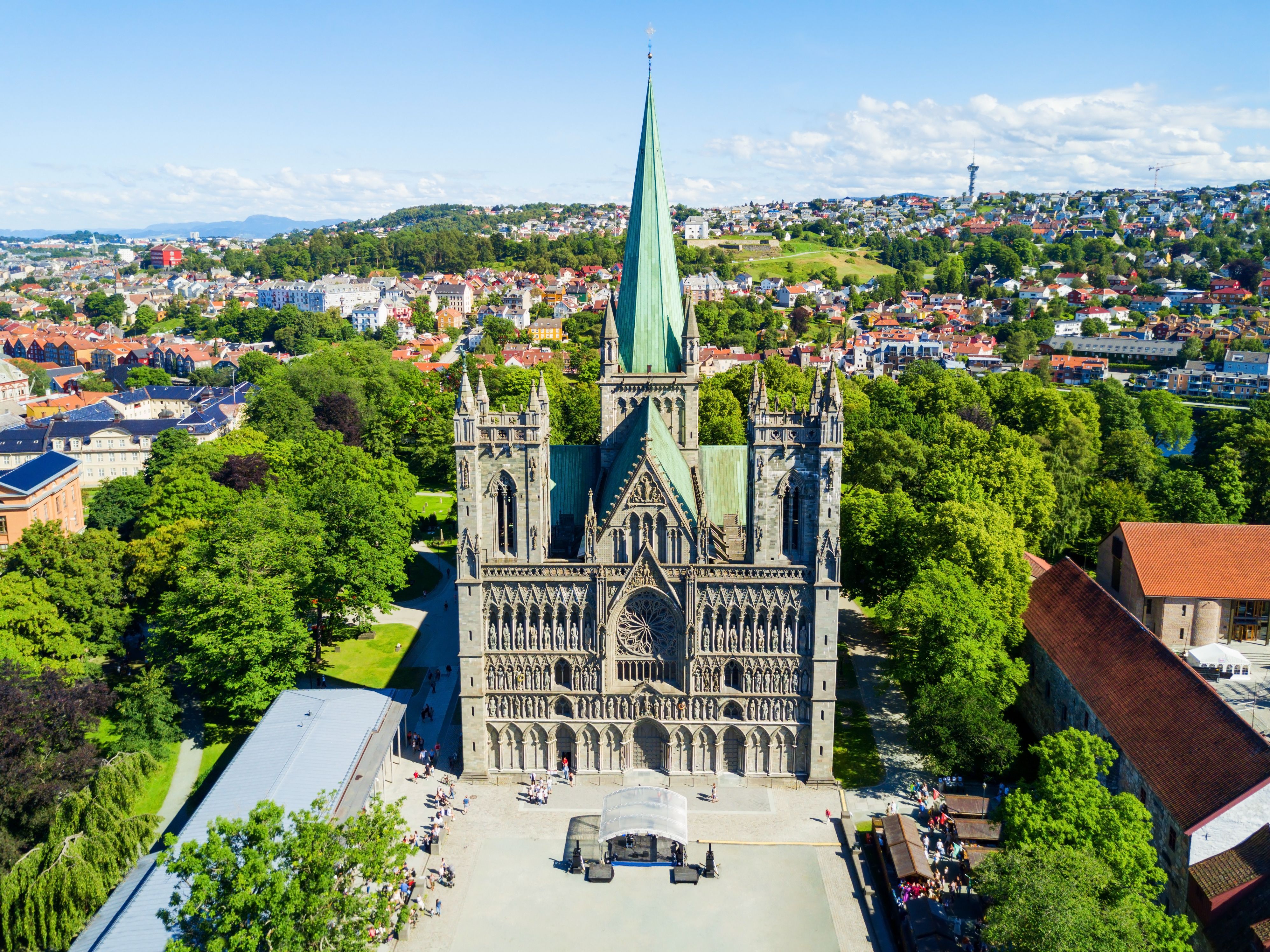 Nidaros cathedral in Trondheim, Norway