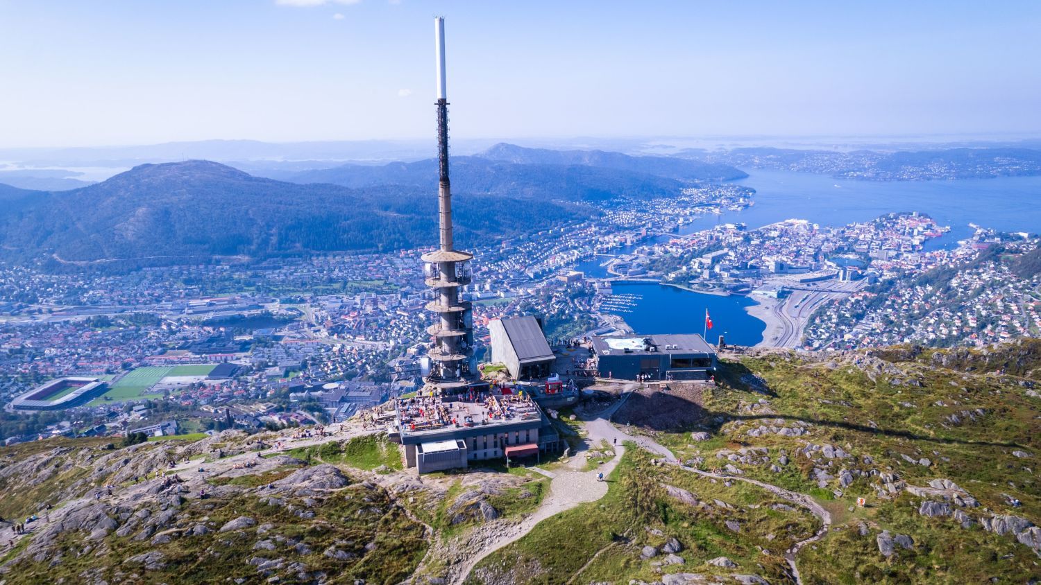 Bergen und der Berg Ulriken
