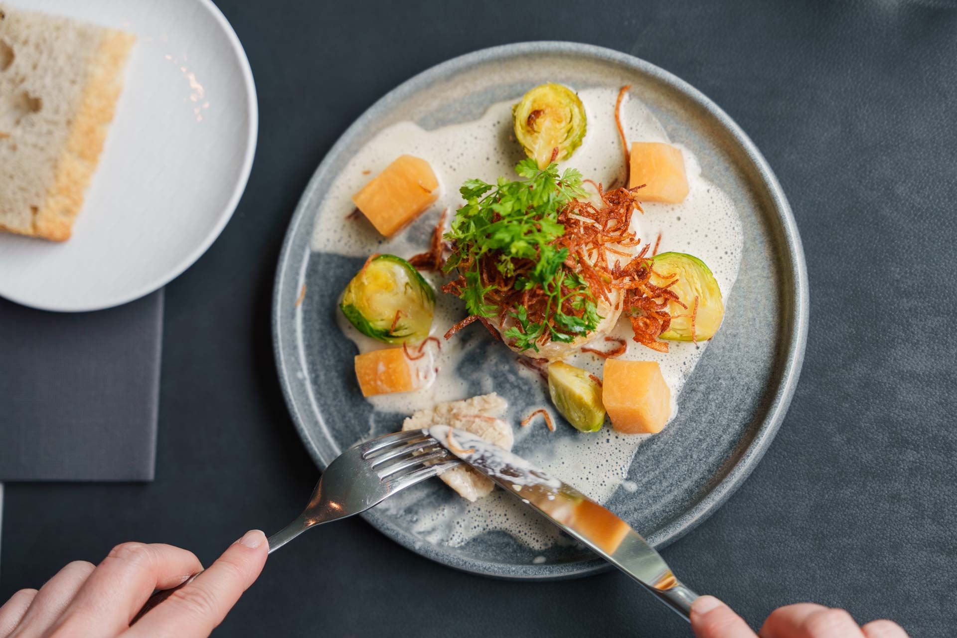 Sjømatmåltid på Havrand Restaurant