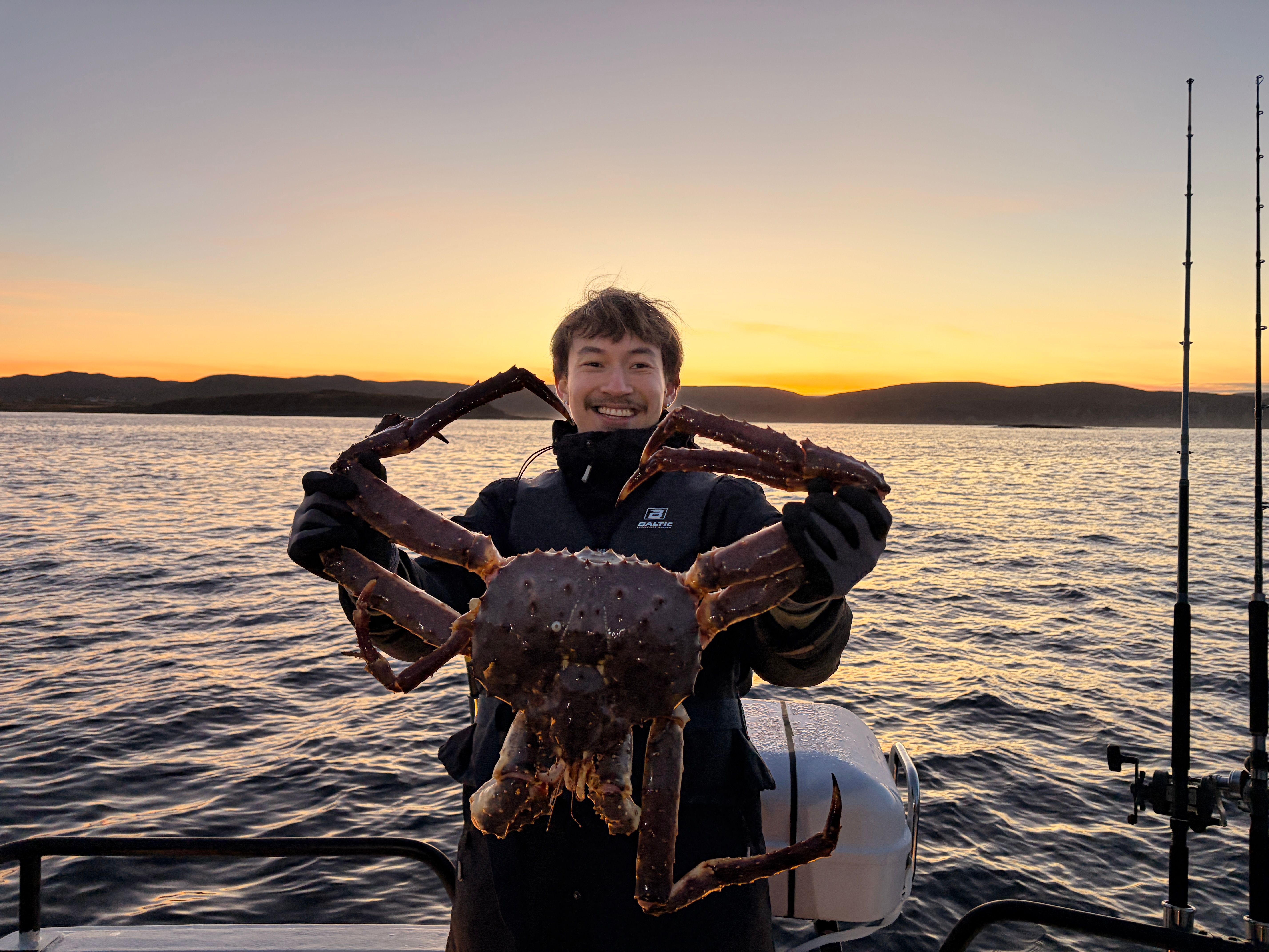 Guest holding todays catch