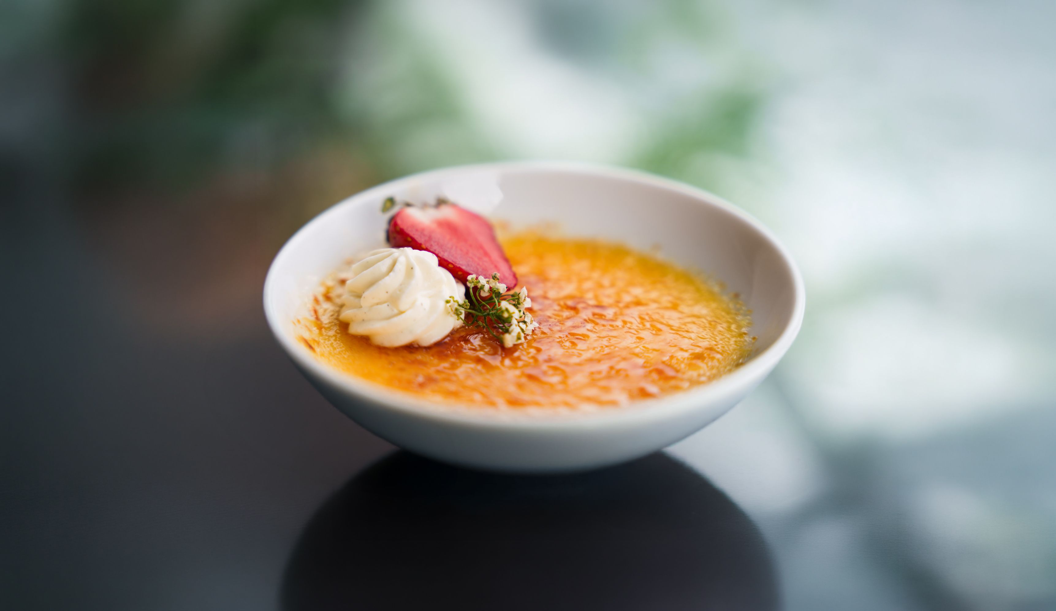 läcker pannacotta ombord på Havrand