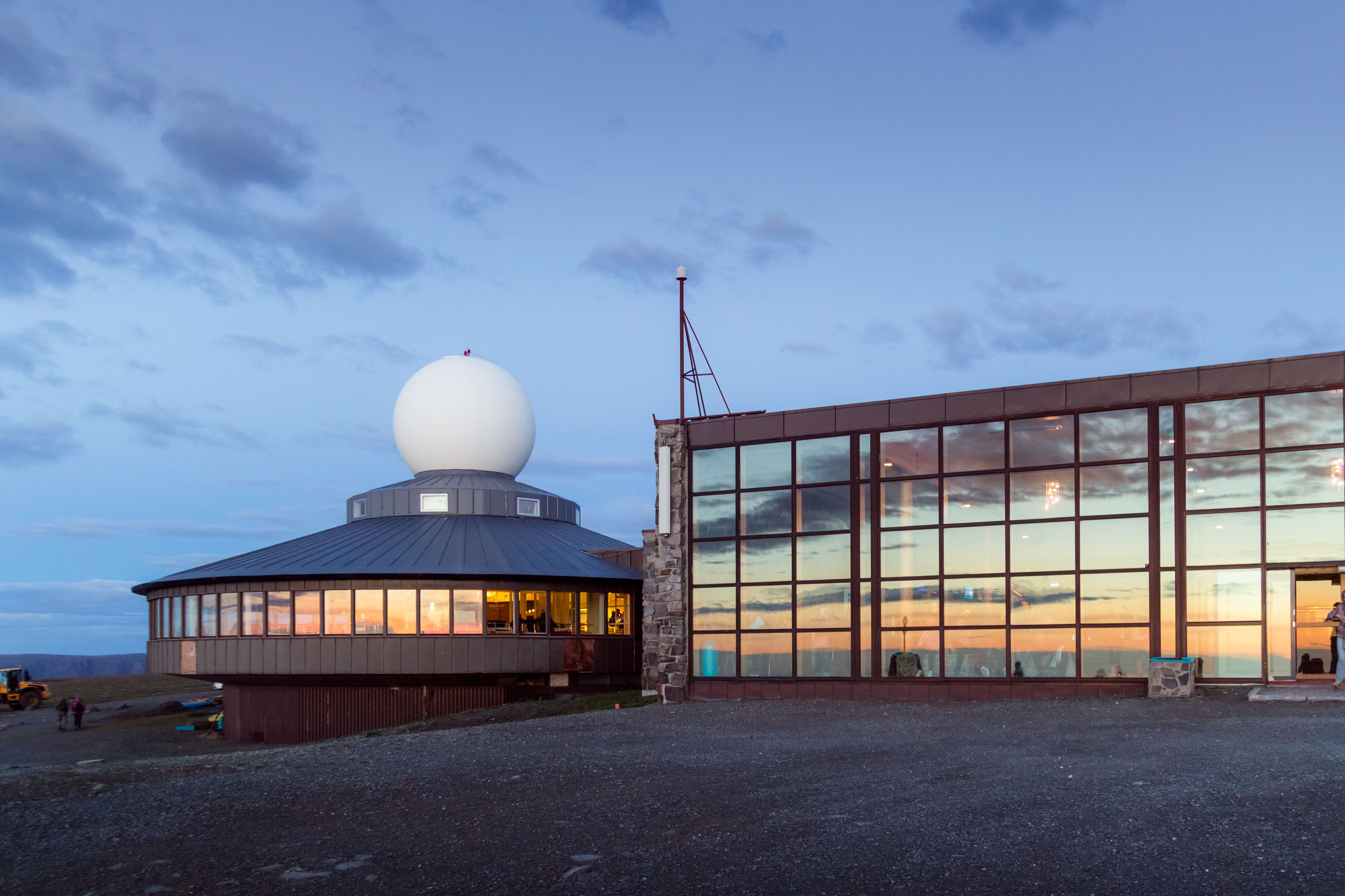 Nordkapphallen-bygningen på Nordkapp