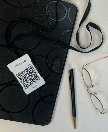 SecID-turvahenkilökortti, jossa näkyy ainoastaan QR-koodi
