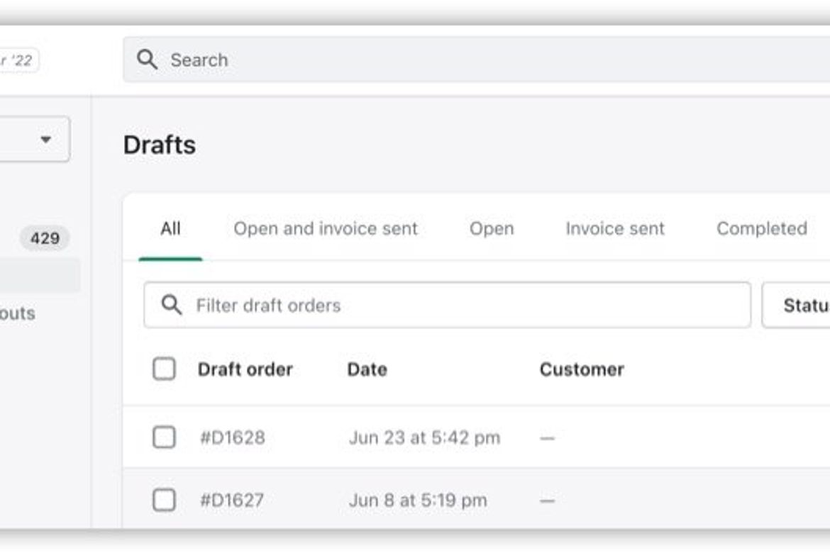 What are draft orders on Shopify?