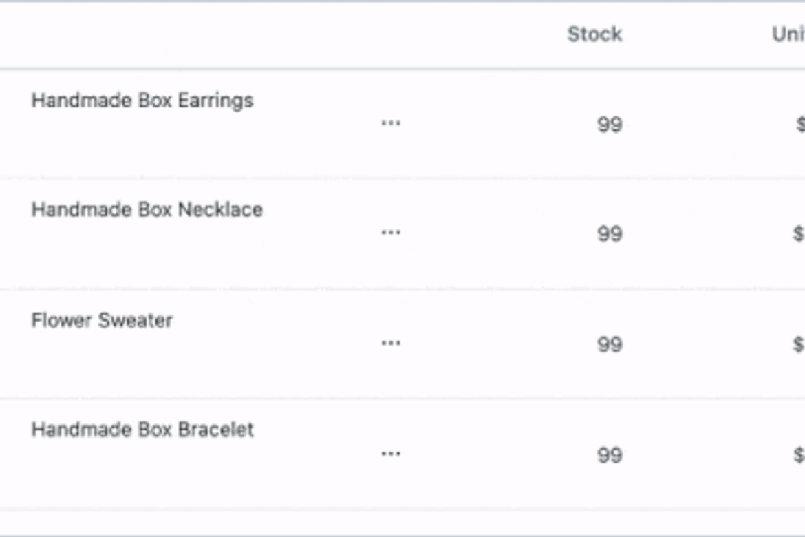 Featured in Edit Order: Reordering line items