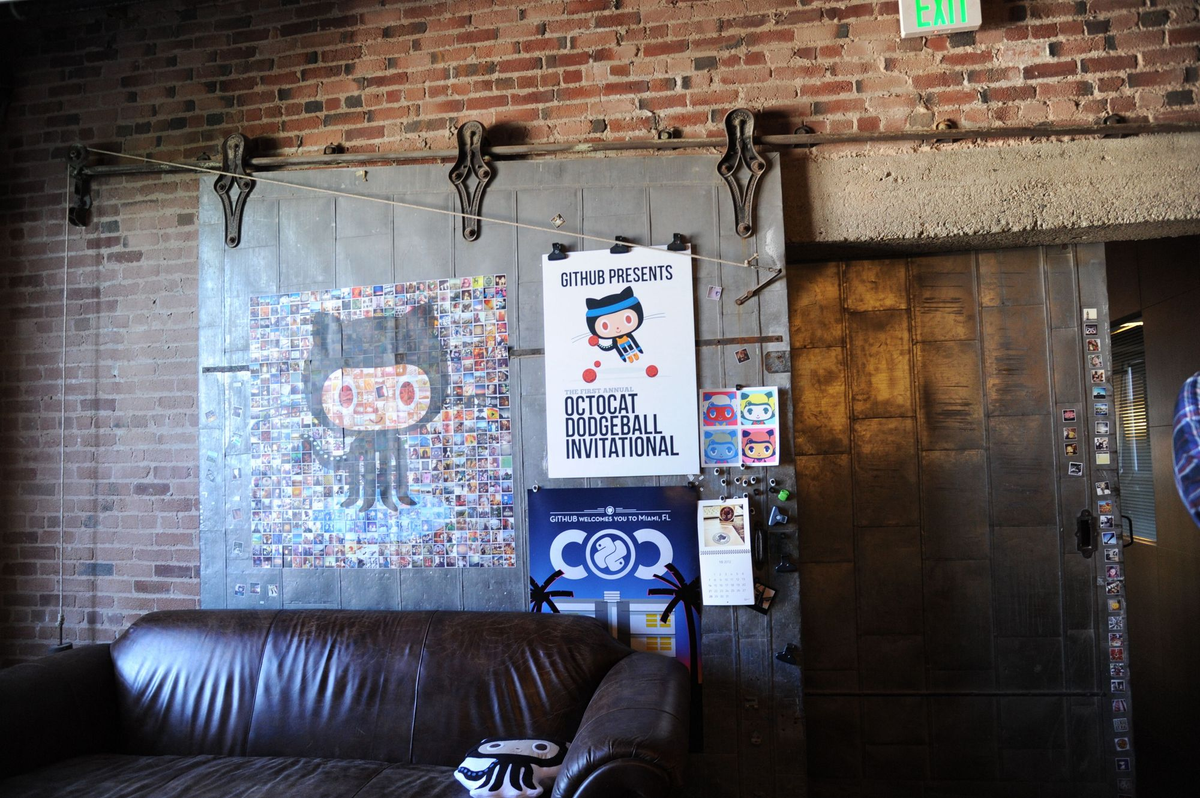 The GitHub offices boast casual spaces near meeting rooms, creating accidental spaces for creativity (and communication) to happen. Photo by Ben Scholzen CC by 2.0