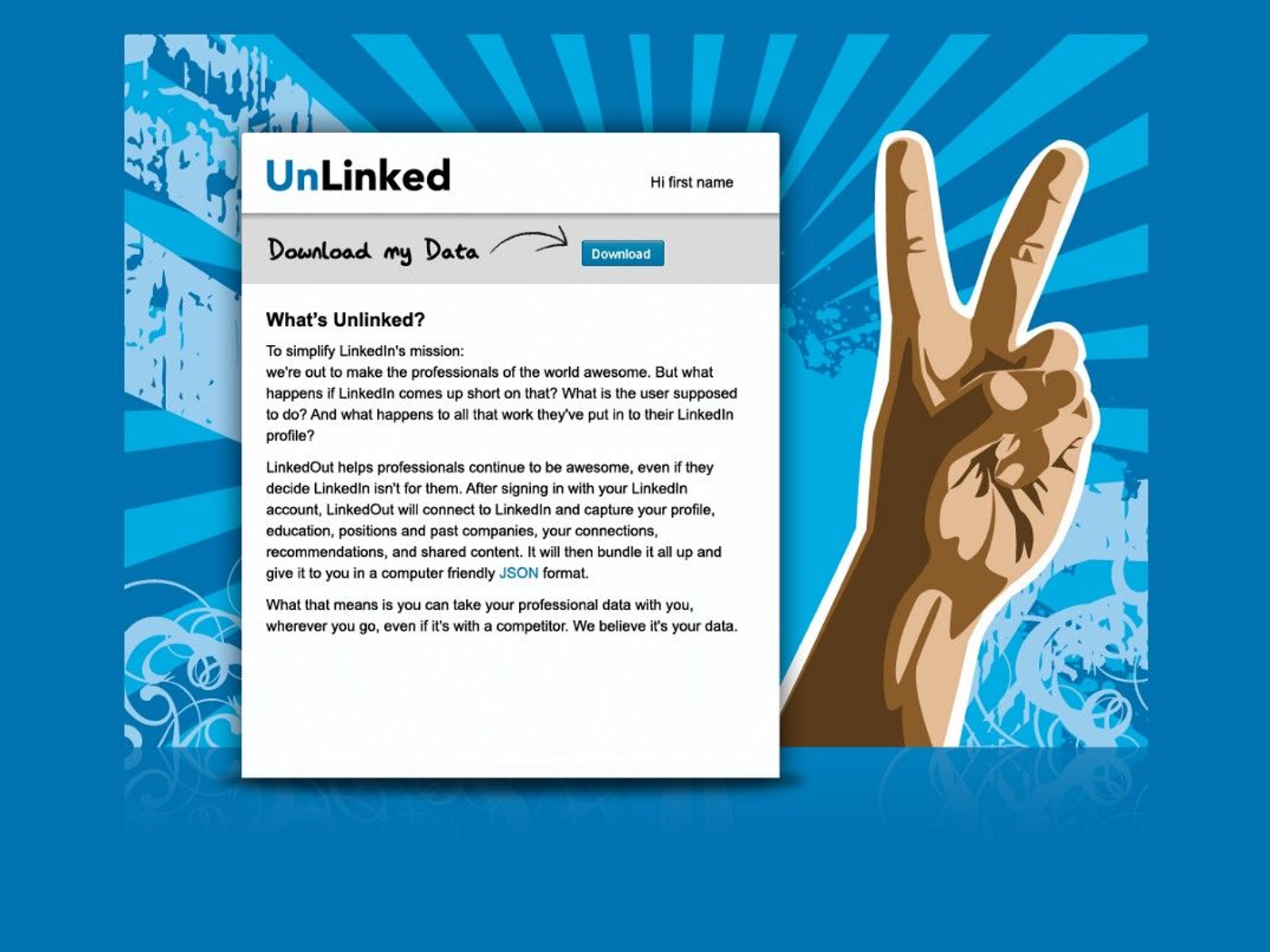 Data Liberation for LinkedIn