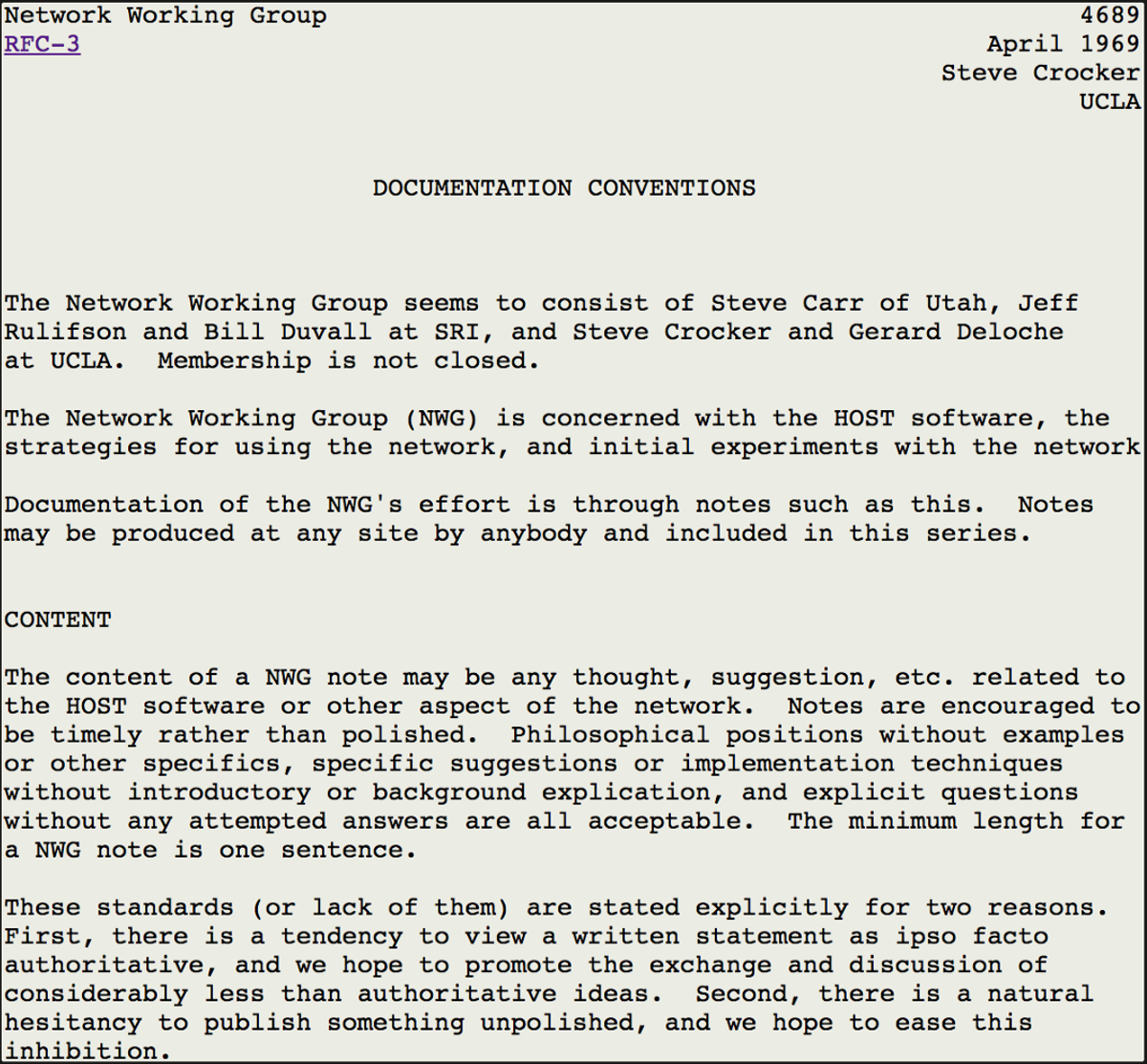RFC-3, Replicated in text below