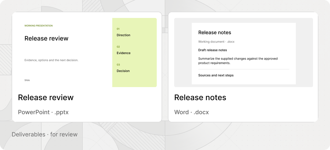 Release notes and a dependency review presentation.