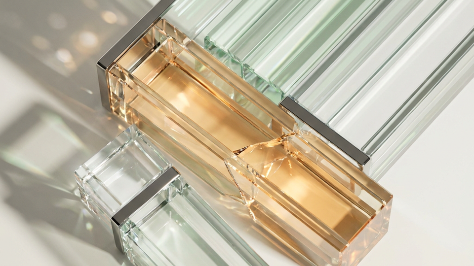 Transparent channels with an amber interruption.