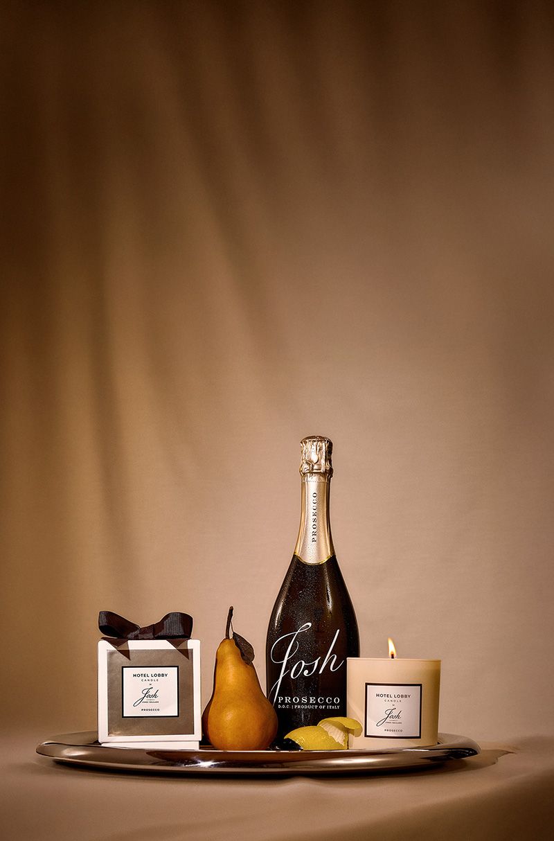 Hotel Lobby Candle x Josh Cellars in Prosecco | Josh Cellars