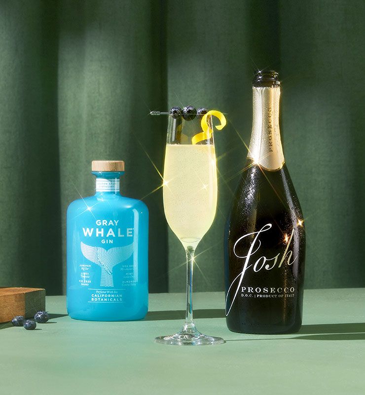 Josh Cellars Prosecco with Gray Whale French 75