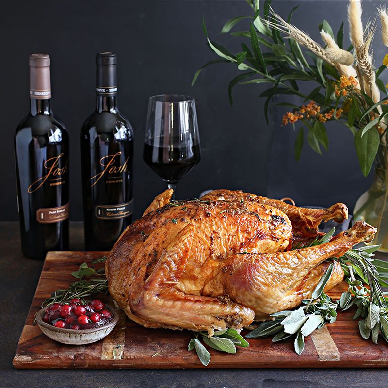 Josh Cellars Wine with turkey