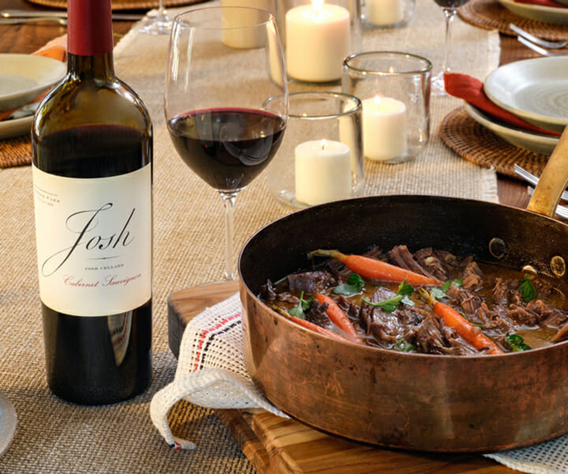 Cabernet Braised Short Ribs Off-the-Bone | Josh Cellars
