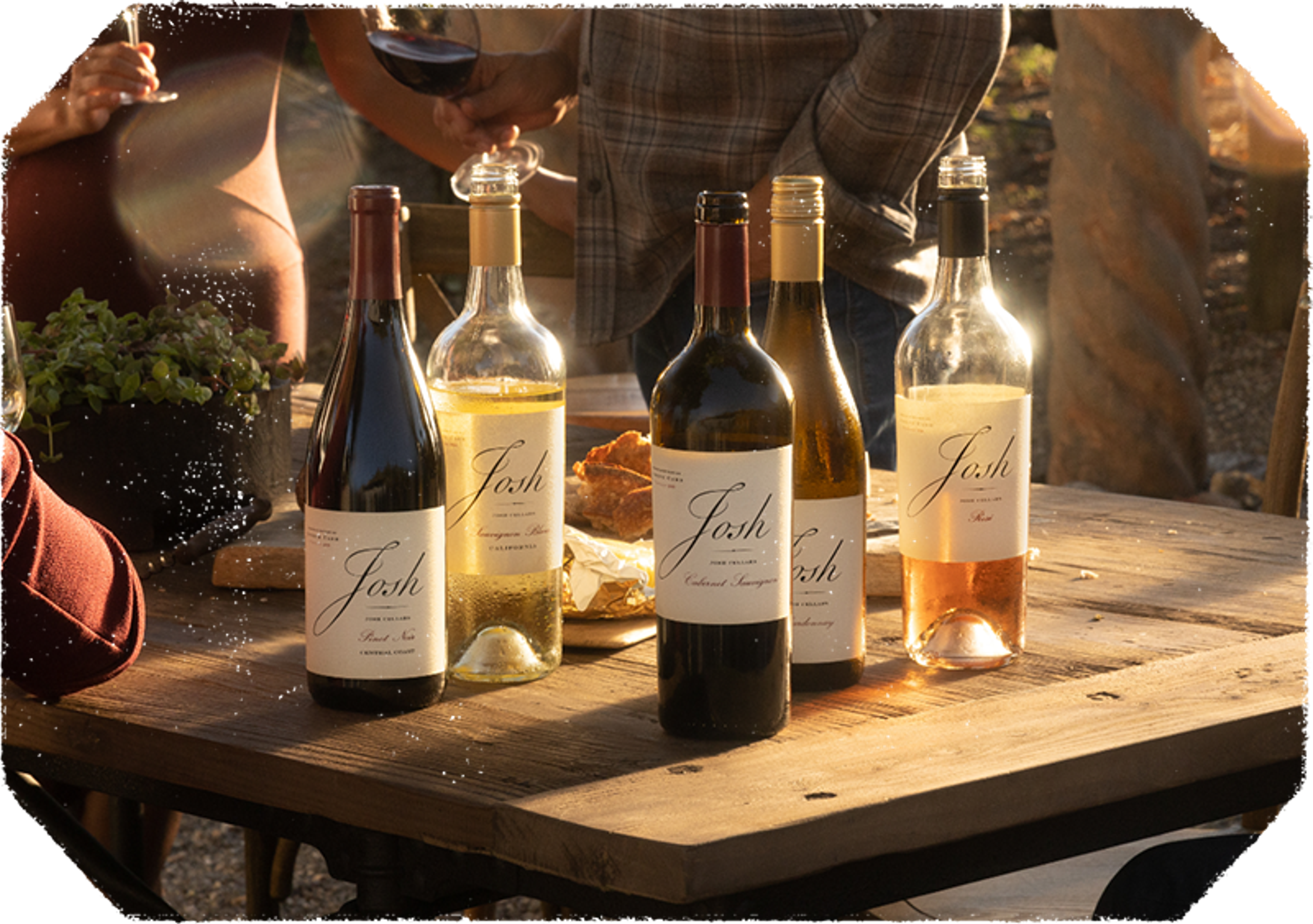 Josh Cellars wines at outdoor gathering