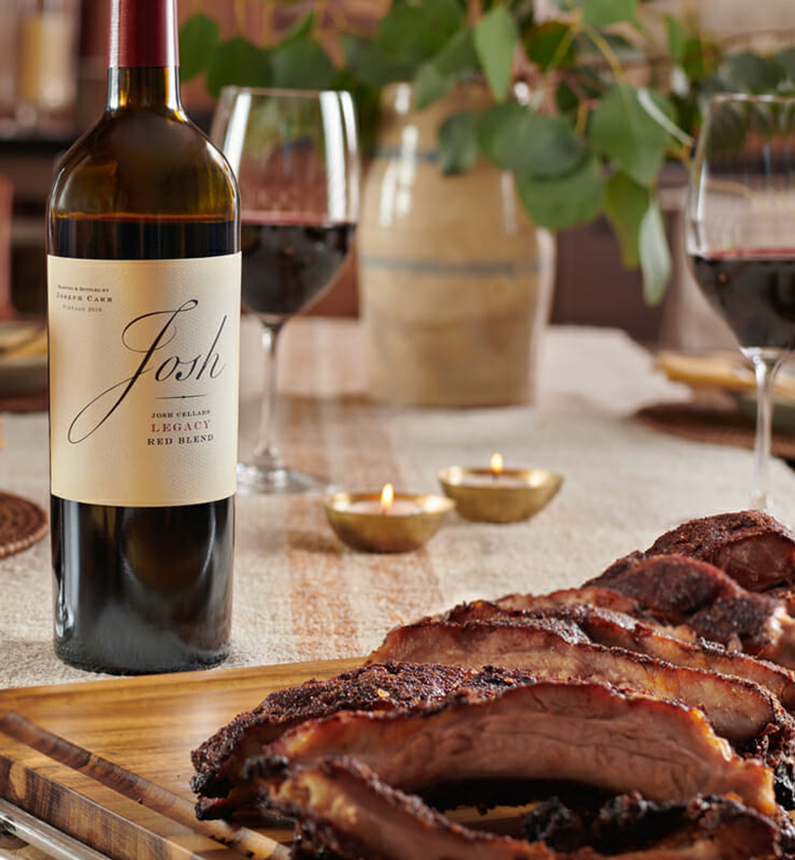 Josh Cellars Legacy with ribs