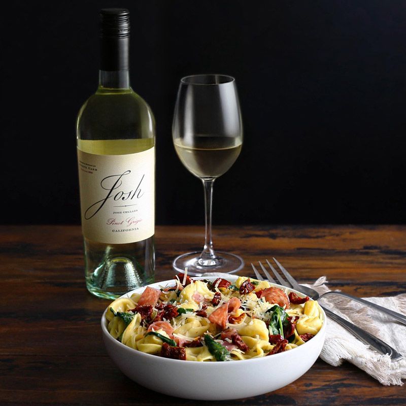 Tortellini with Josh Cellars Pinot Grigio