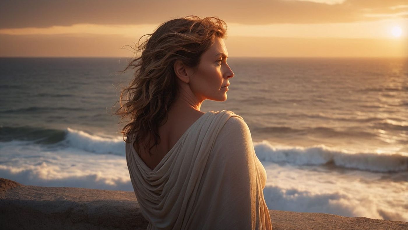 Athena At Sunset