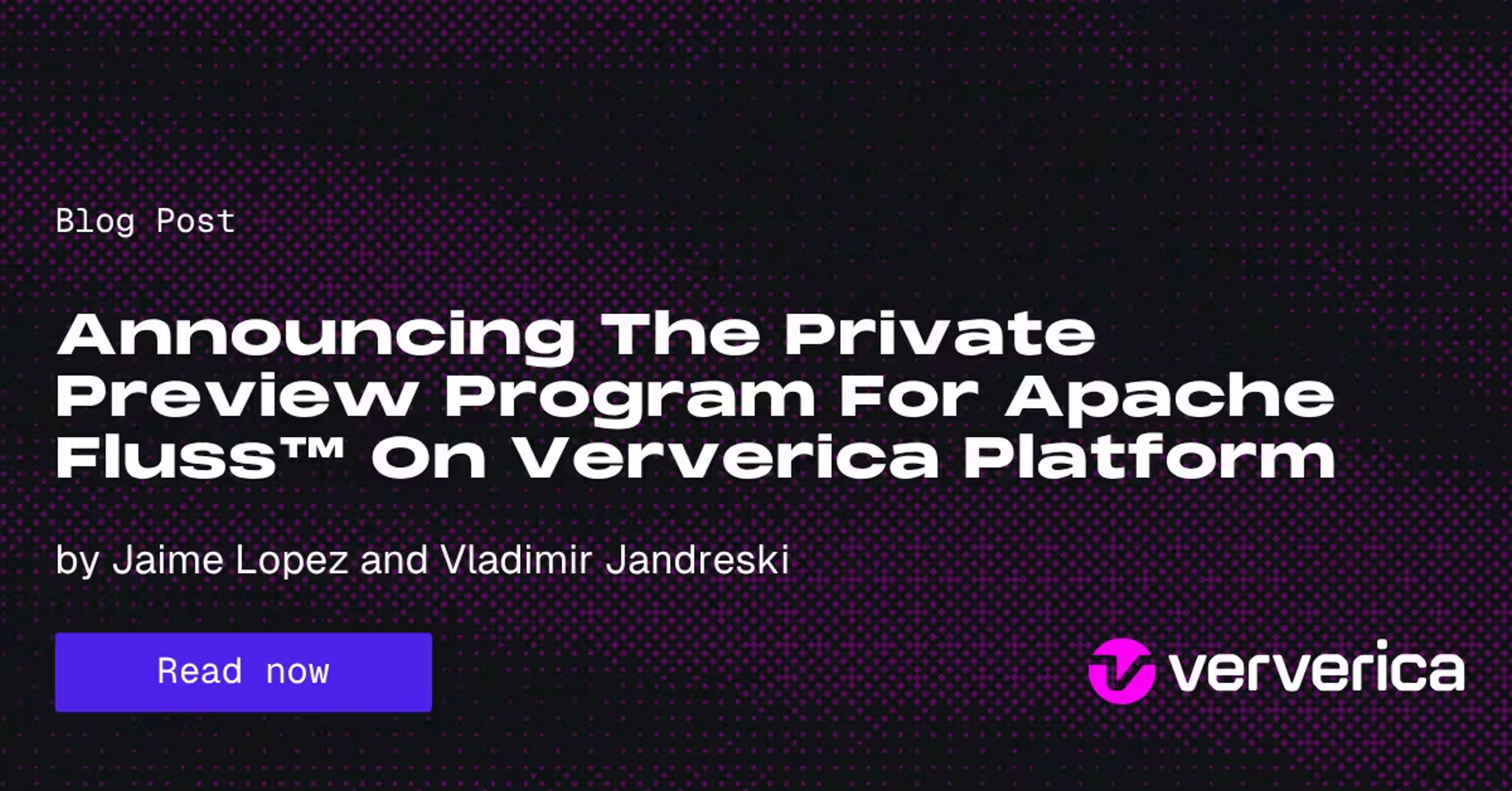 Announcing The Private Preview Program For Apache Fluss™ On Ververica Platform