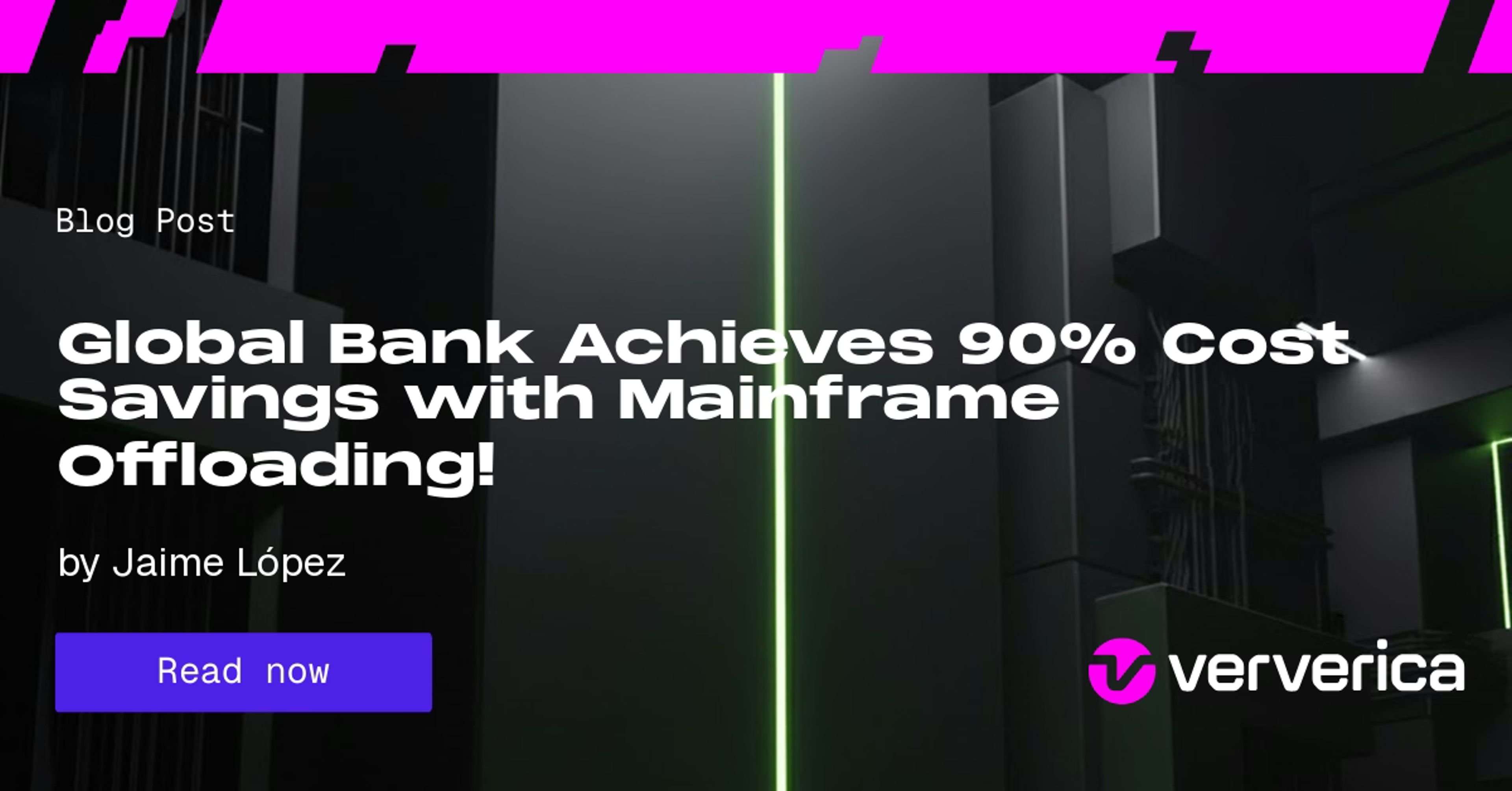 Global Bank Achieves 90 percent Cost Savings with Mainframe Offloading